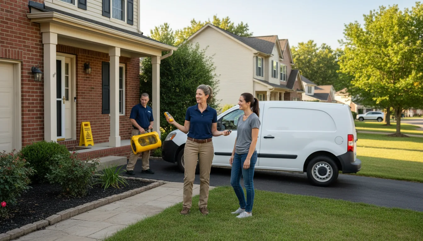 Residential water damage restoration in New York